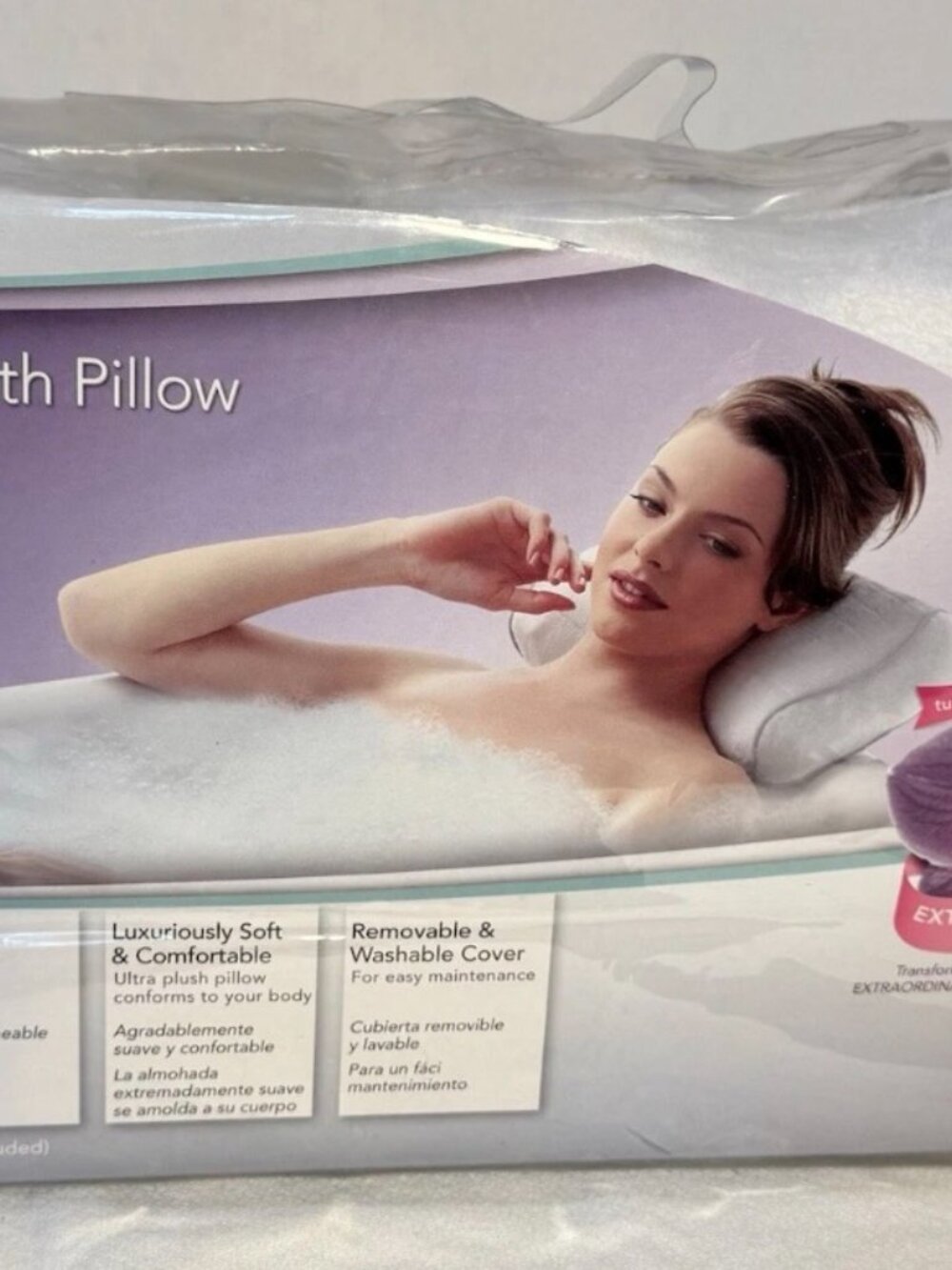 HoMedics Shoulder Neck Massaging bath pillow; NEW  Model BA-110-2